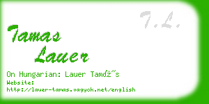 tamas lauer business card